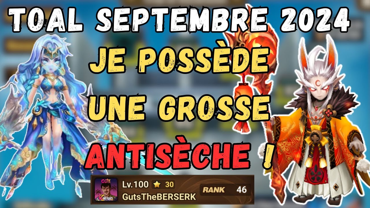 TOAL SEPTEMBRE 2024 : Je fais 30 étoiles en TRICHANT ! SUMMONERS WAR