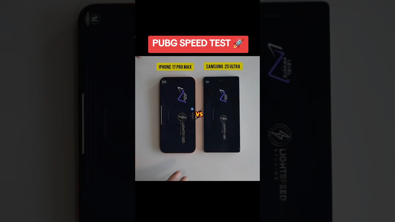 Iphone 17 Pro Max VS S 25 ULTRA pubg speed test #pubg #s25ultra #iphone17promax #pubglover