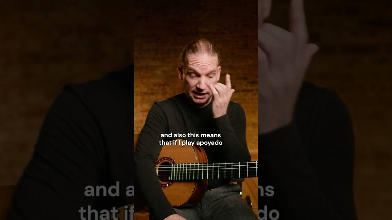 Apoyando = Base of Classical Guitar Technique 🎵 #shorts