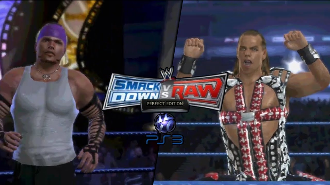 WWE SvR 2008 Perfect Edition Gameplay Jeff hardy '02 vs HBK