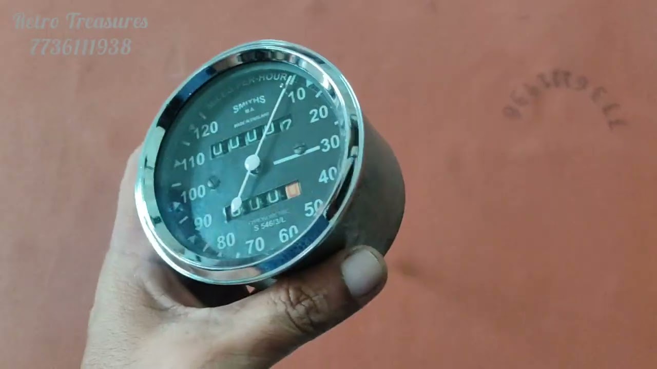 Smiths repro speedometer for English motorcycles