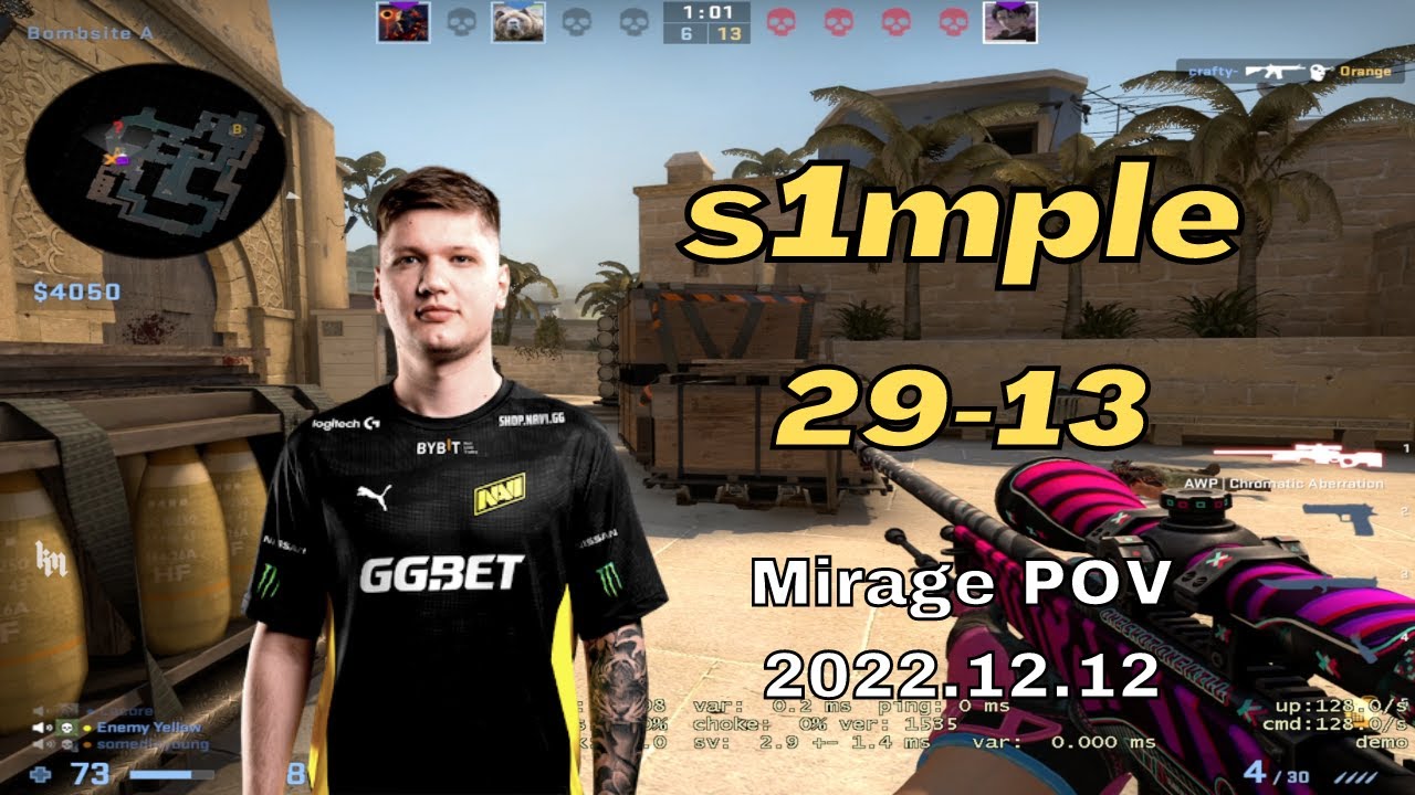 NaVi s1mple (29-13) mirage @ MESL ELITE DIVISION 2022.12.12 - CSGO POV
