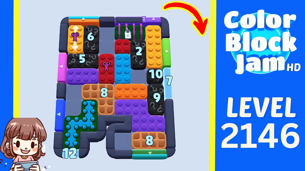 Color Block Jam Level 1210 (2146) Solution Walkthrough