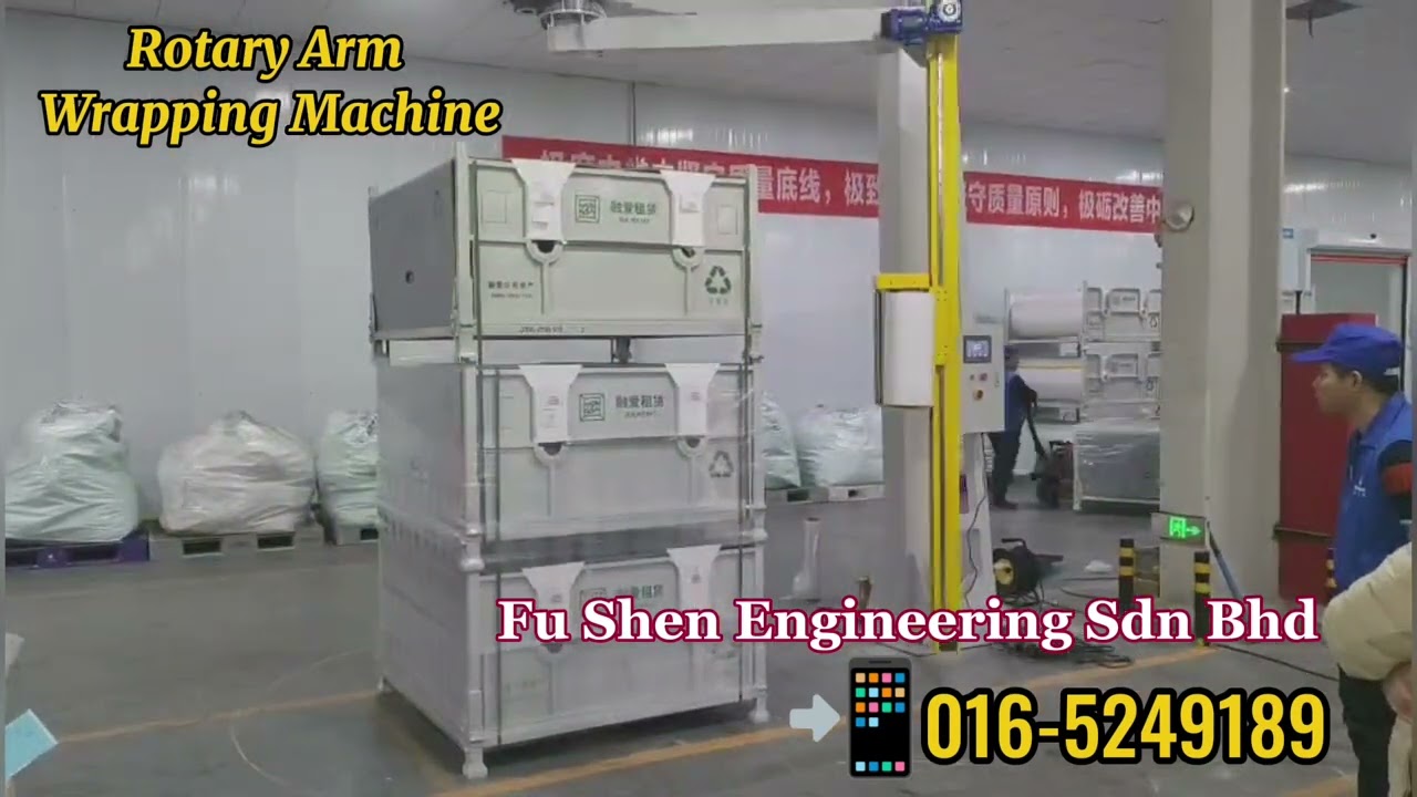 Rotary Arm Wrapping Machine | Heavy Duty Pallet Wrapping Solution Malaysia🇲🇾