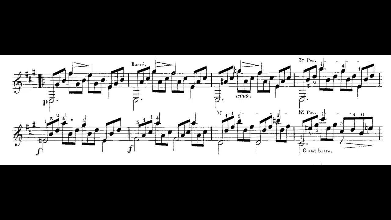 Matteo Carcassi : Etude  Op.60-3