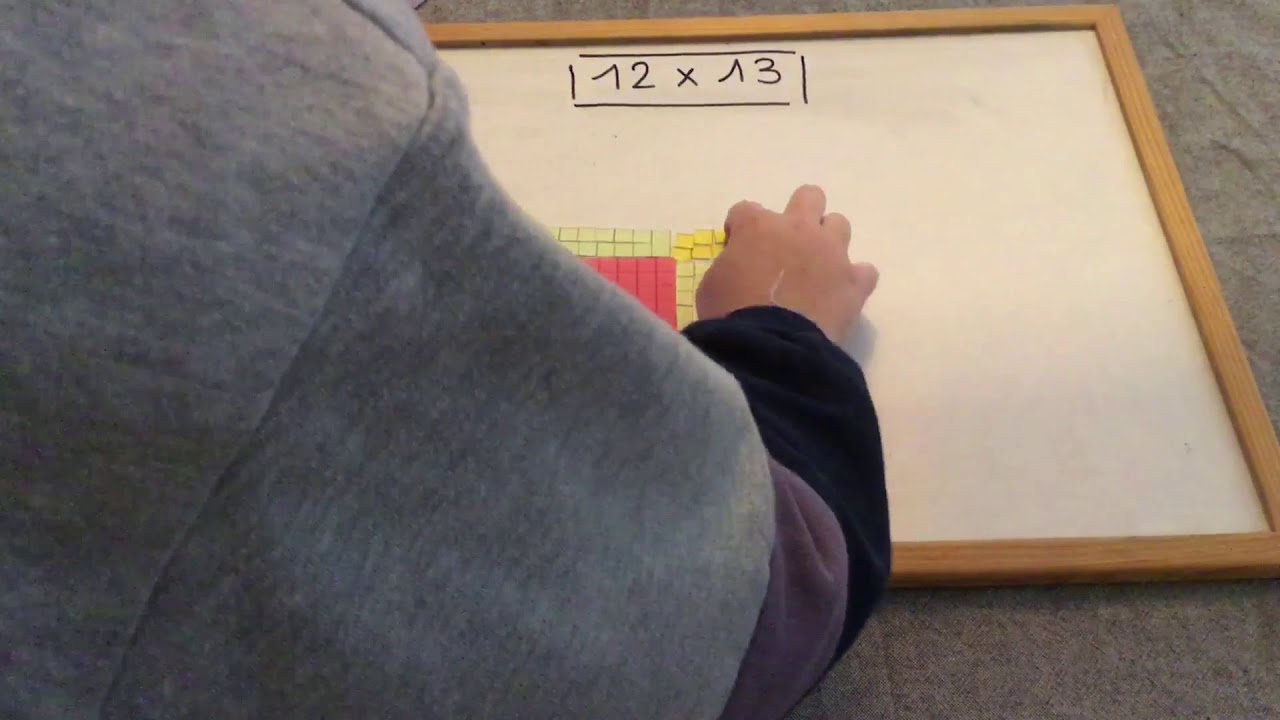 Multiplicación de dos cifras con bloques multibase