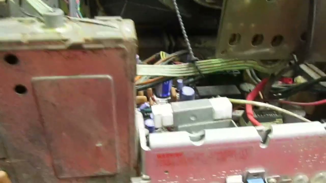 National   TC-361GM  vintage 12 inch  colour TV repair