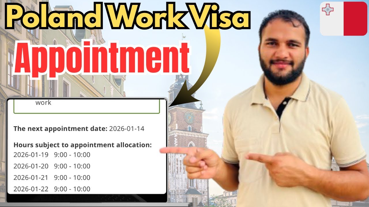 Poland Work Permit Appointment In India 2025 | Poland Work Visa Appointment |Poland Visa Appointment