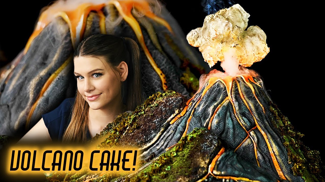 Amazing Erupting Volcano Cake - Stories in Sugar