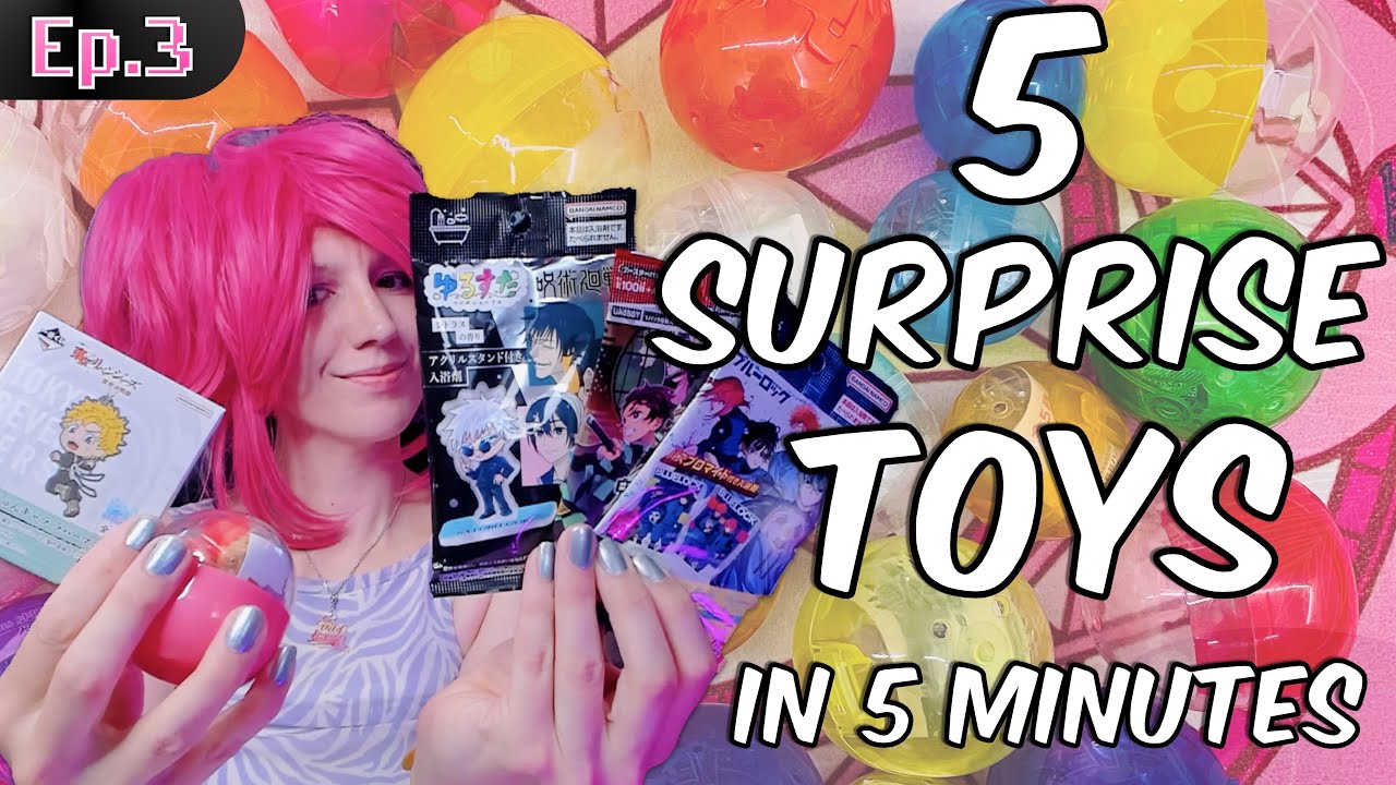 5 Mystery Toys in 5 Minutes Ep3 - Jujutsu Kaisen, Demon Slayer, Blue Lock & Capsule Toys