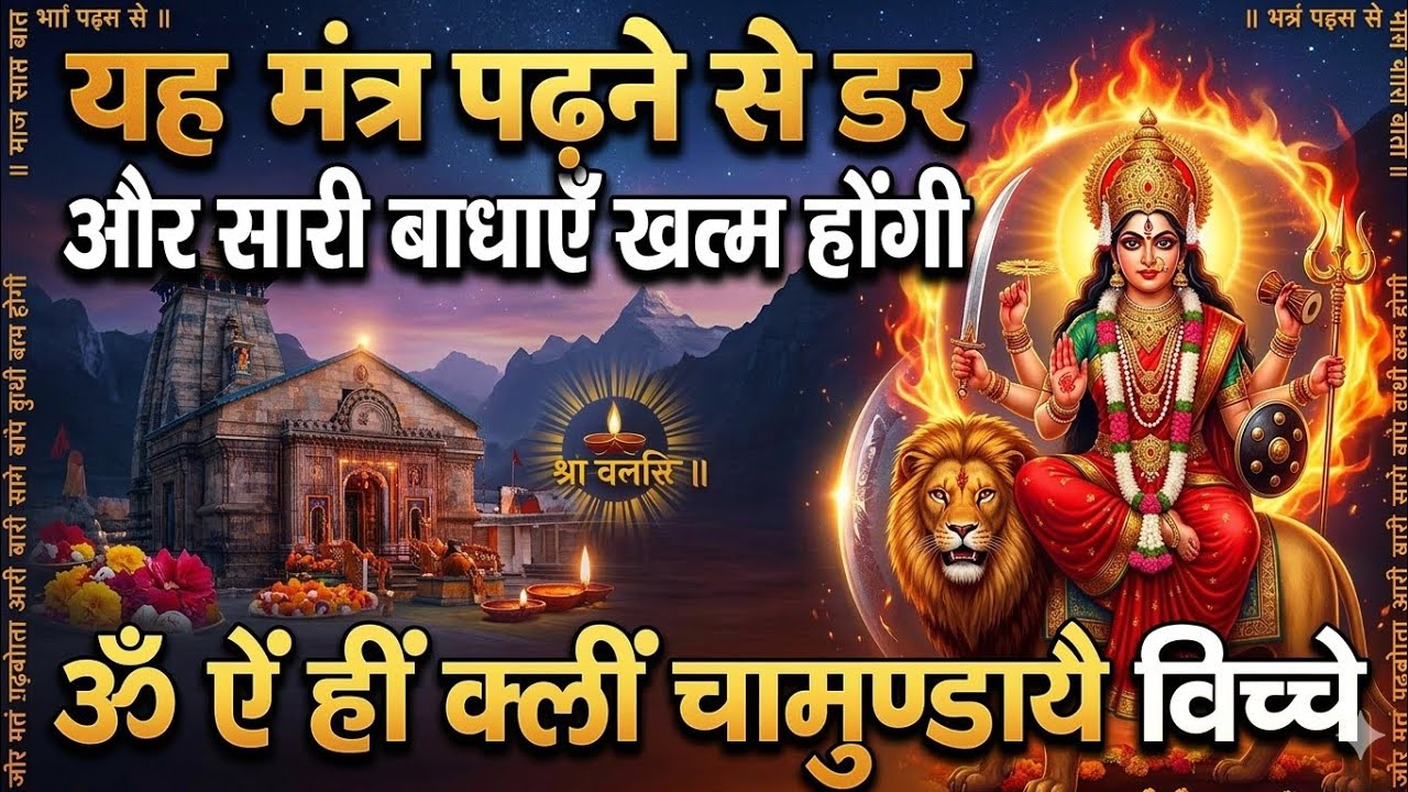  शक्तिशाली चामुंडा माता बीज मंत्र|सारे कष्ट दूर होंगे|Powerful Chamunda Mata Mantra#maa #trending 