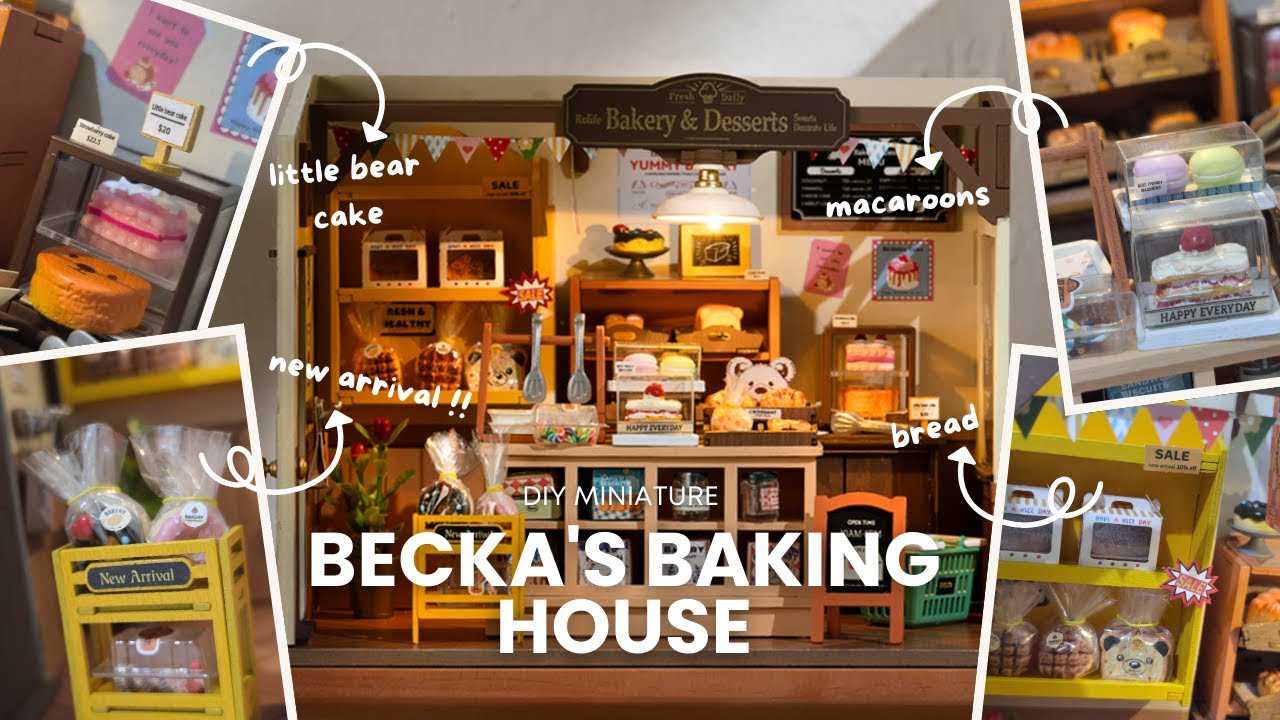 Unboxing 3D Miniature House Rolife Becka's Baking House