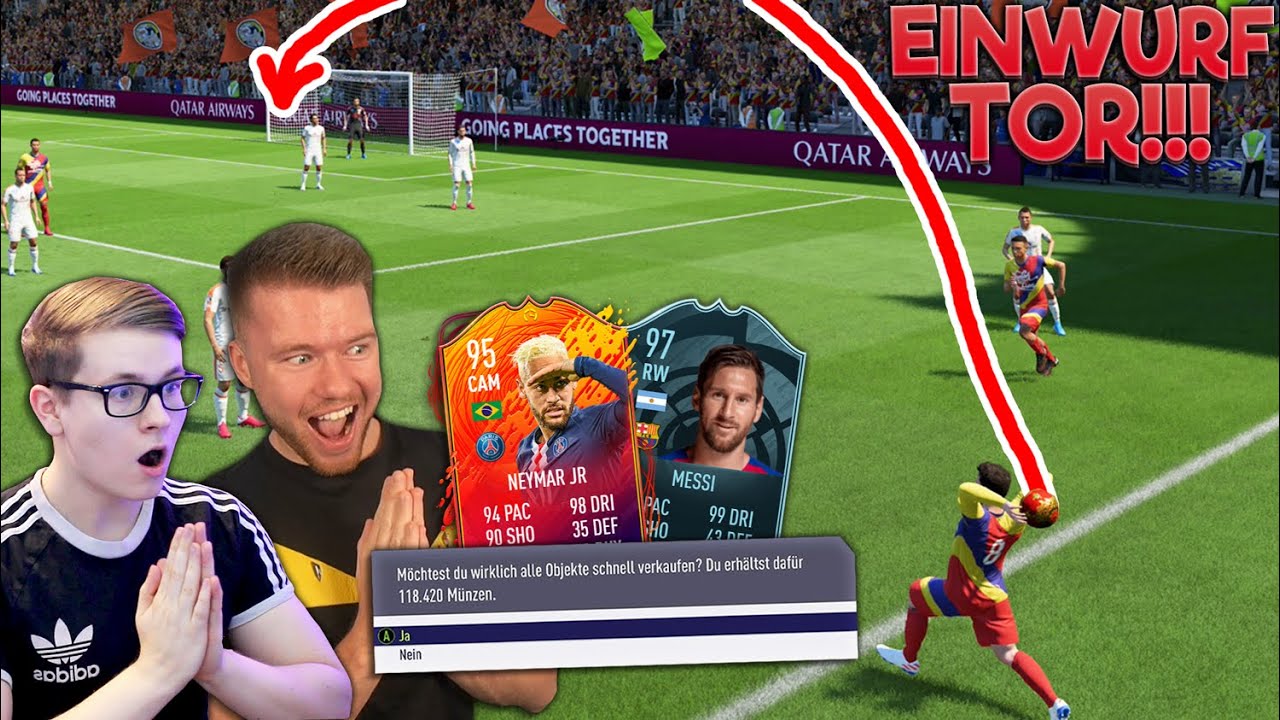 FIFA 20: EINWURF TOR DISCARD CHALLENGE 🔥🔥 PROOWNEZ vs REALFIFA