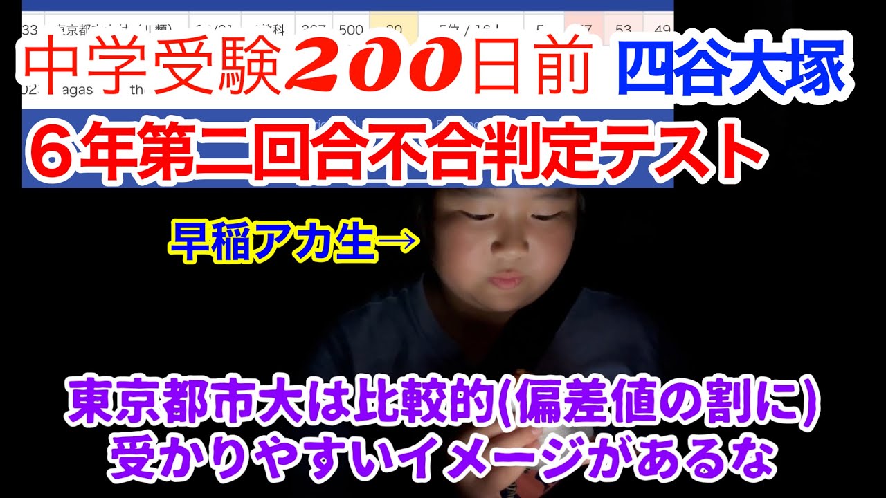 ６年生第二回合不合判定テスト