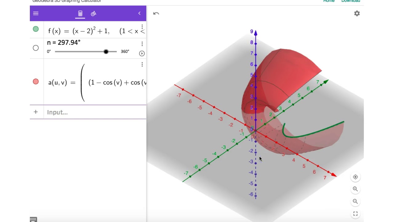 Creating surfaces of revolution