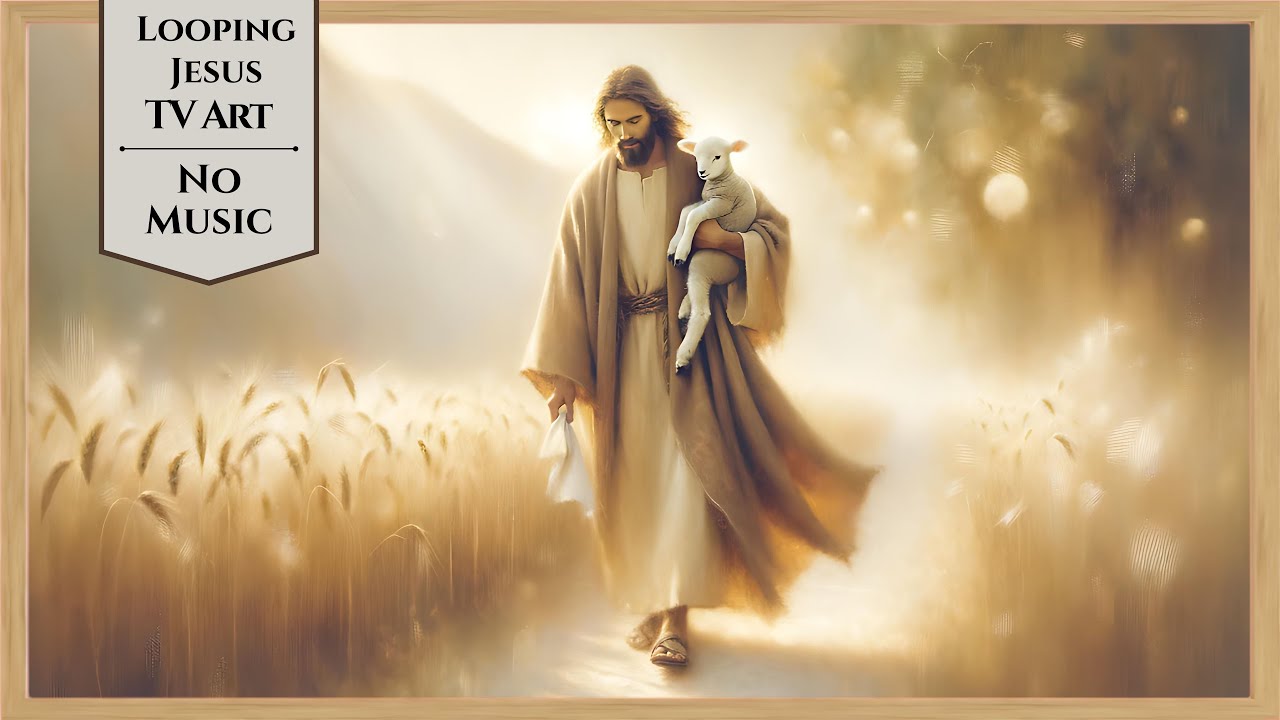 Jesus Frame TV Art - Christian Art for TV- Free Screensavers for TV Art Slideshow -  No Music