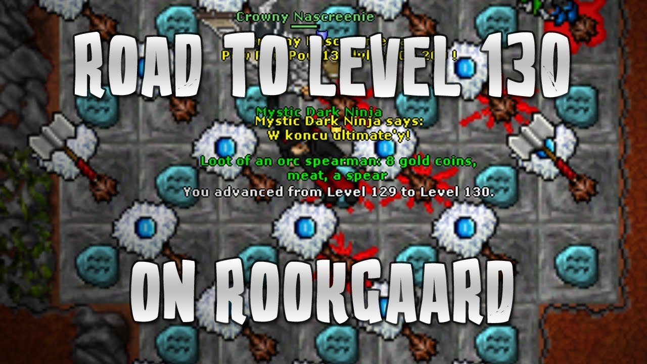 130 level on Rookgaard | Mystic Dark Ninja | Tibia | Recap