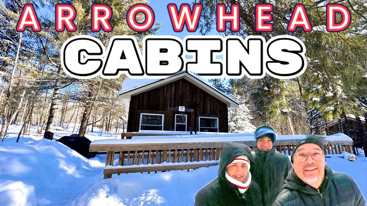 REAL WORLD REVIEW : Fire & Ice Night Skate at Arrowhead Provincial Park | Cozy Cabin & Winter Hike