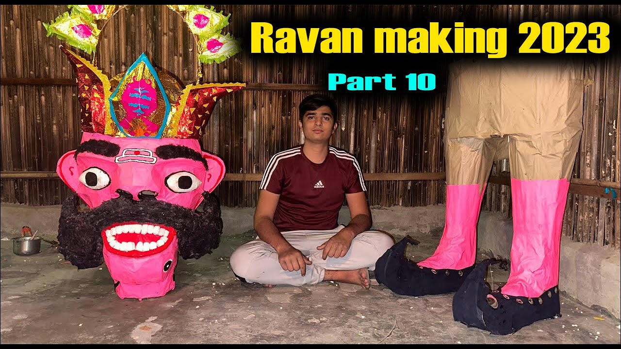 Ravan completed 2023 | Ravan making 2023 | Ravan making by bamboo