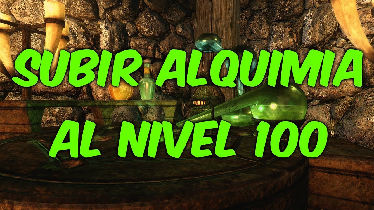 CÓMO SUBIR ALQUIMIA AL NIVEL 100 EN 5 MINUTOS | SKYRIM