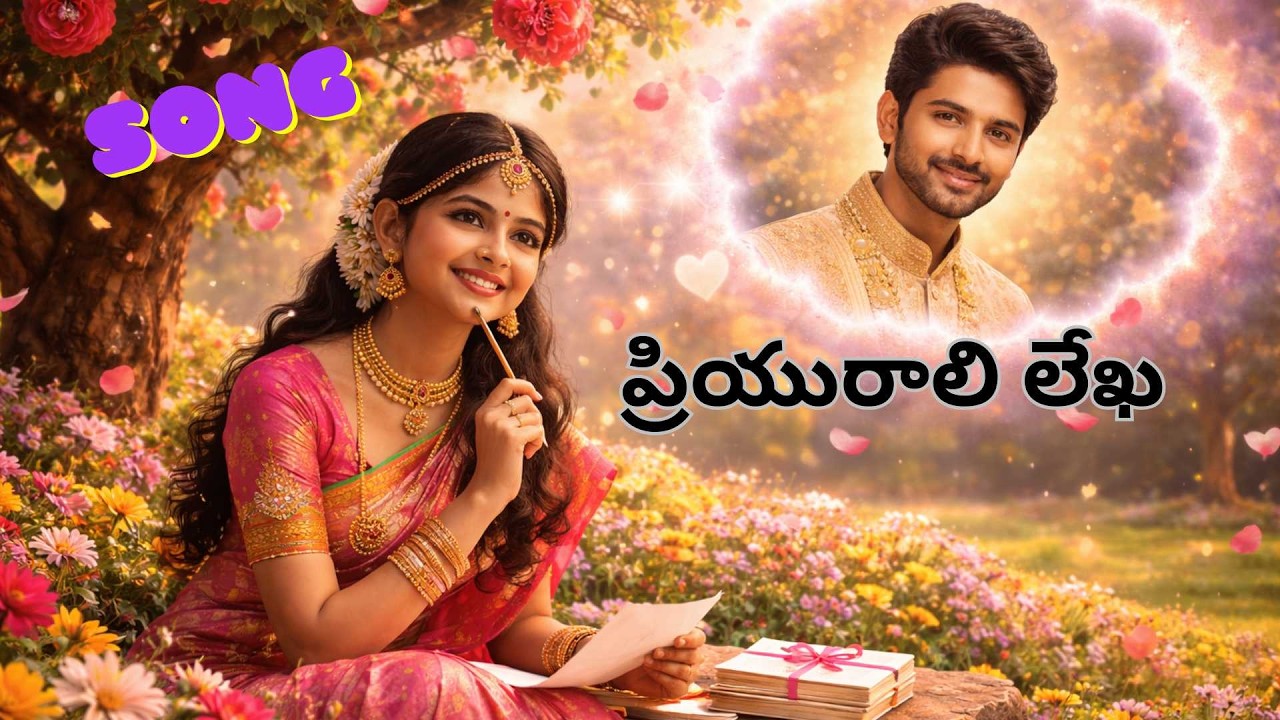 Oka Prema Lekha I #love #lovesongs #entertainment #folkgaan #filmsongs #rashmika #outfits #letter