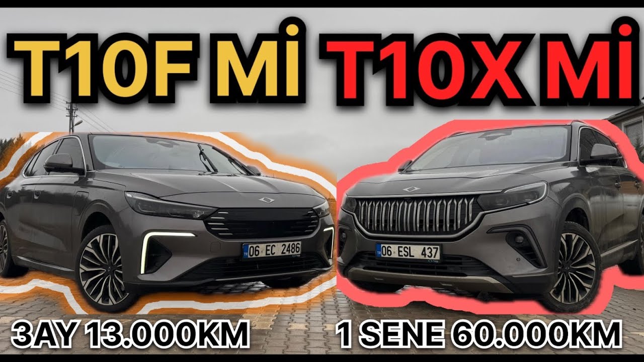60.000 km TOGG uzun kullanım testi! T10X mi T10F mi Daha İyi ? 