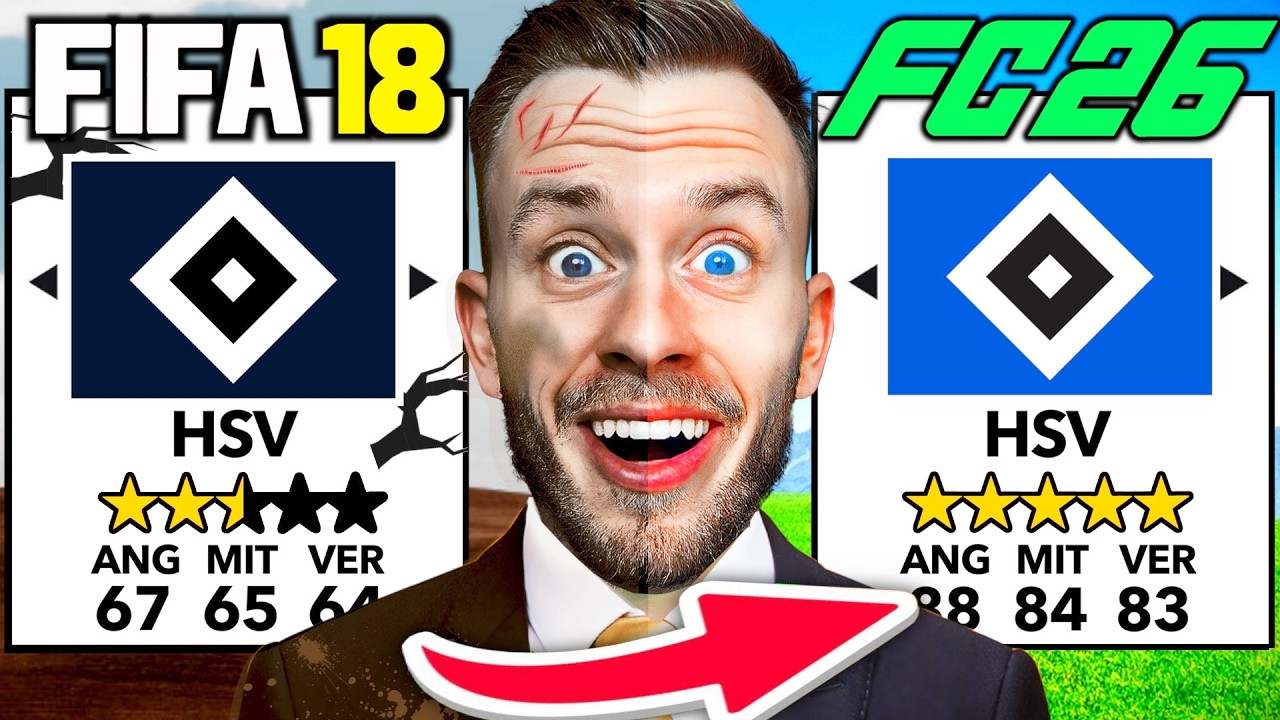 Ich habe den HSV in JEDEM FIFA gerettet! 👀🚀