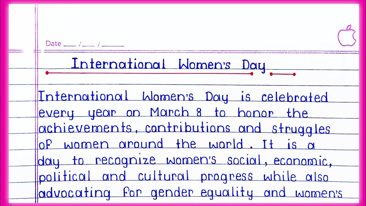 Essay on International Women's Day in English/International Women's Day essay in English ||
