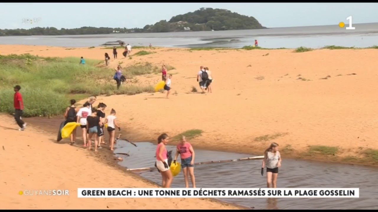 Green beach : une tonne de déchets ramassés sur la plage Gosselin à Montjoly