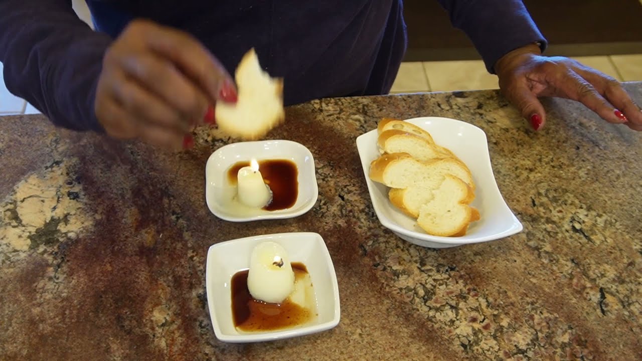 Edible Garlic Infused Wagyu Beef Tallow Candles And Aged Balsamic Vinegar