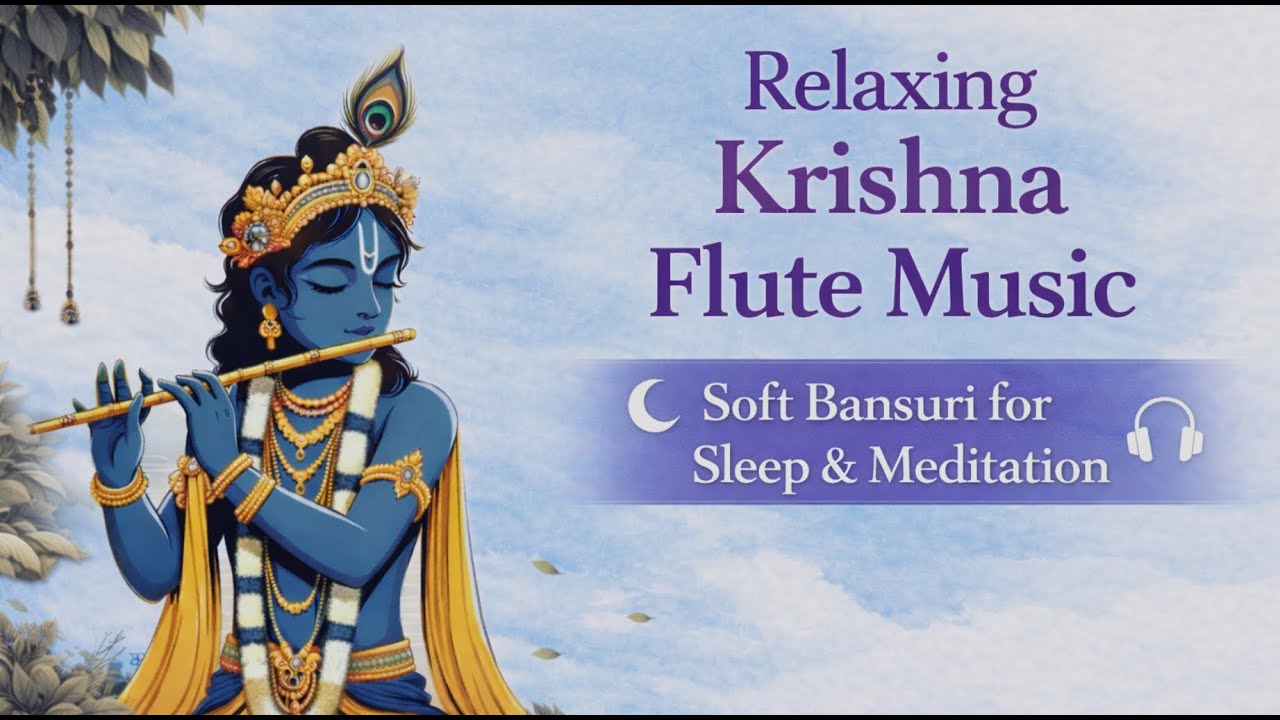 Krishna Flute Music for Deep Sleep | Peaceful Bansuri | Calm Night Devotional