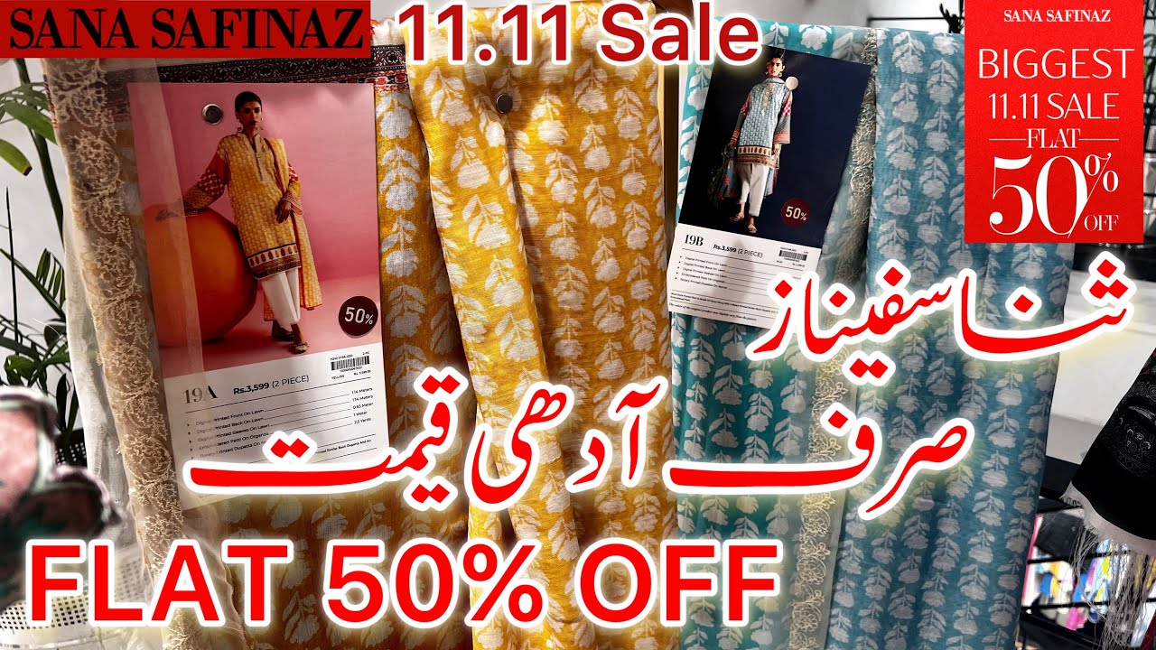Flat 50% off sana safinaz sale today || 11.11 biggest sale of the year 🔥 || part-4