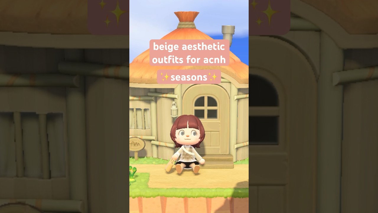 ✨AESTHETIC✨ acnh beige outfit ideas #acnh #outfits #inspo