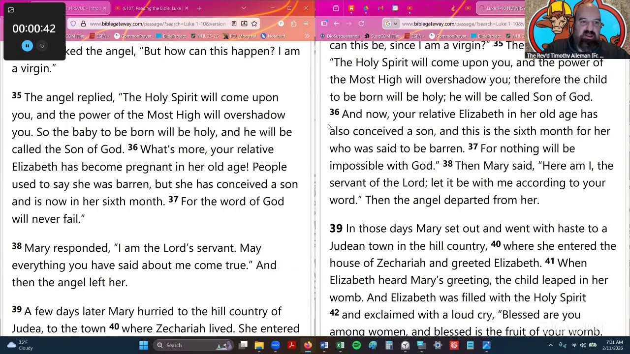 Reading the Bible: Luke [2] (11 February '26)