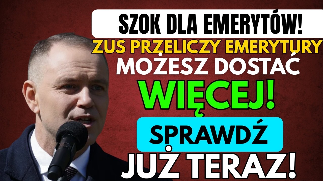 UWAGA Seniorzy 60+! ZUS Przeliczy Miliony Emerytur od 7 Czerwca &ndash; Kto Zyska Najwięcej?