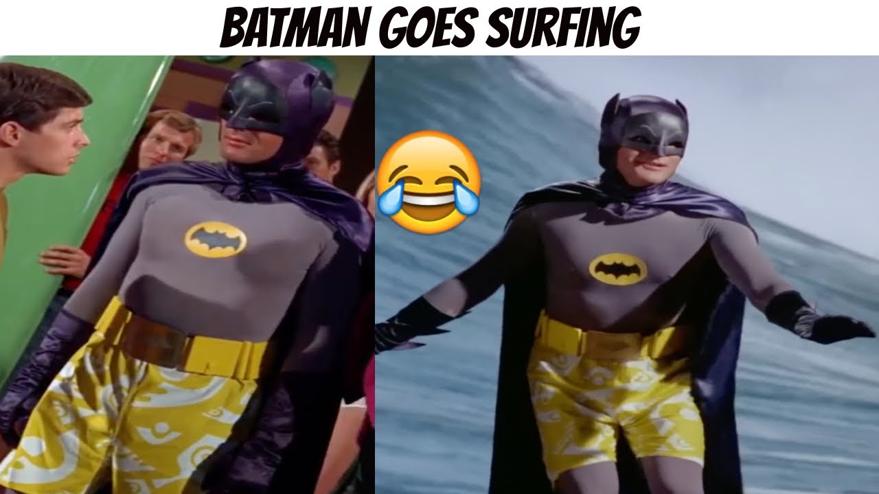 Batman goes surfing | Batman TV series Easter egg (1966)