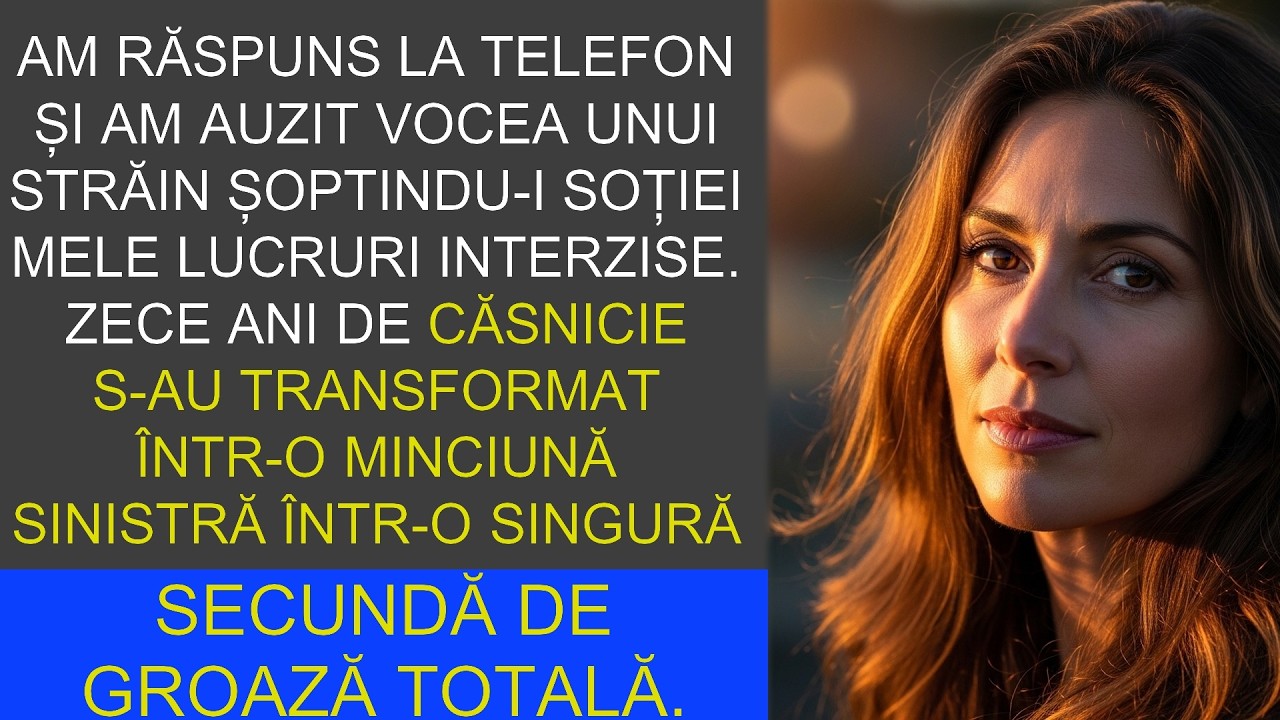 O șoaptă la telefon mi-a ucis 10 ani de fericire! Trădare cruntă.