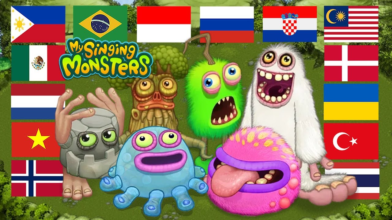 My singing Monsters персонажи на разных языках мем