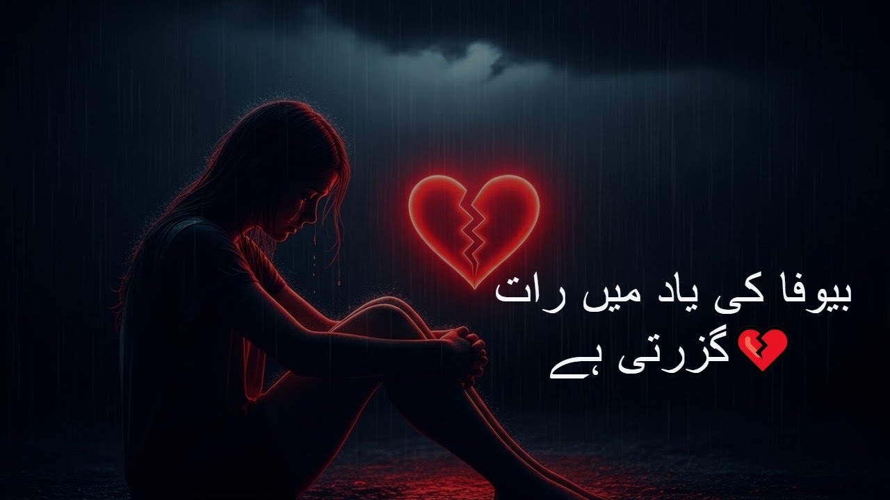 Bewafa Ki Yaad Mein Raat Bhar Roye 💔 | Heart Touching Sad Shayari | 4 Min Long Poetry