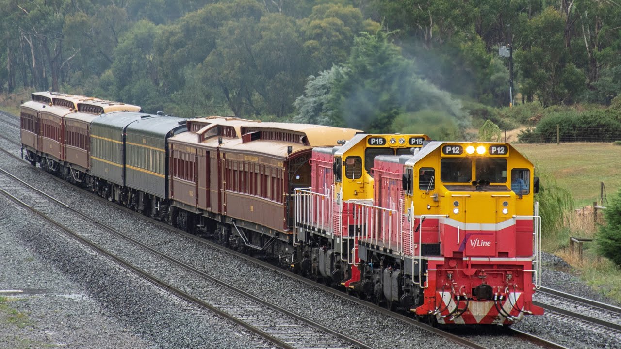 V/Line P Classes on a Heritage Train! (SRHC's Captain's Choice Warrnambool Charter) | P12, P15