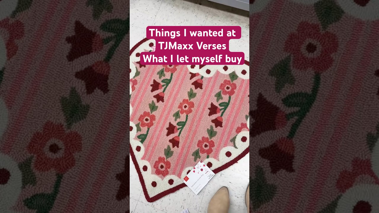 Things I wanted from tjmaxx verses what I let myself buy 