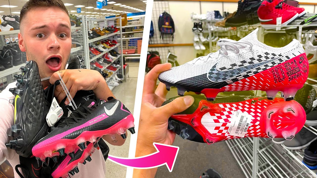Nike Soccer Cleat HAUL in FLORIDA! Insane FOOTBALL Deal Hunt at Ross/Burlington