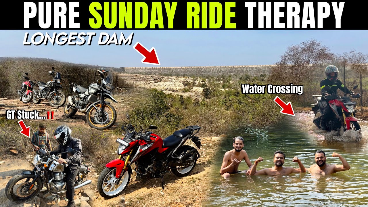 🔥BEST SUNDAY ADVENTURE RIDE : HIMALAYAN 450 & HONDA CB300F | OFF-ROAD ON CONTINENTAL GT 650