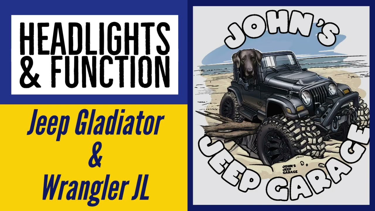 Jeep Wrangler JL or Gladiator JT Headlight Controls Explained