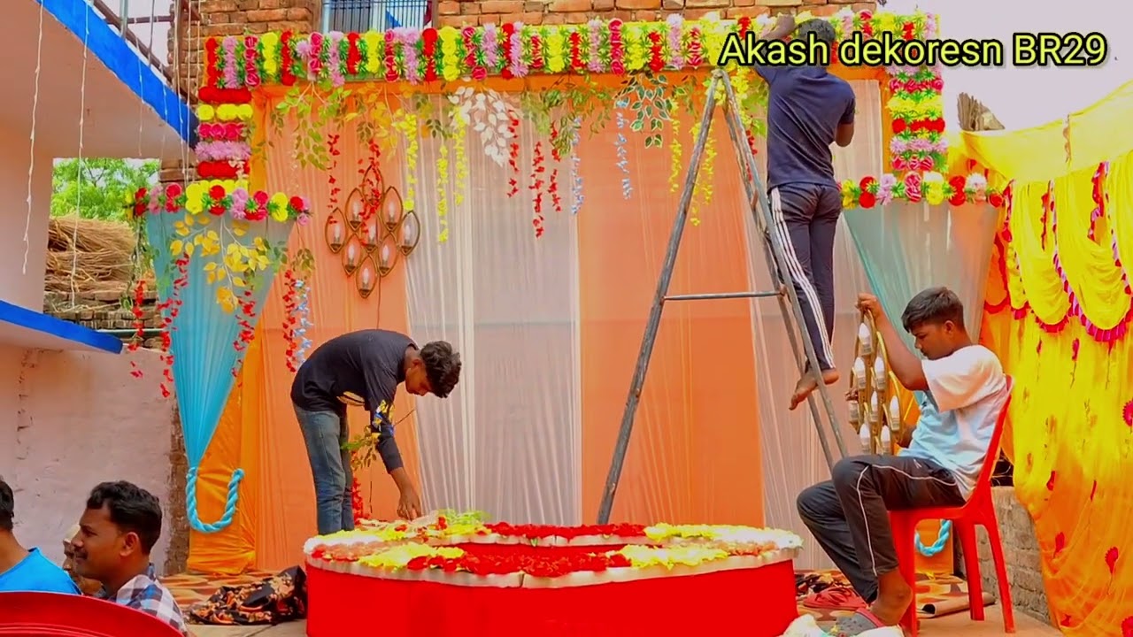 Tilak DwarPujaa ke liye jaymal decoration Kaise Sajaya jata hai dil ♥️ wala