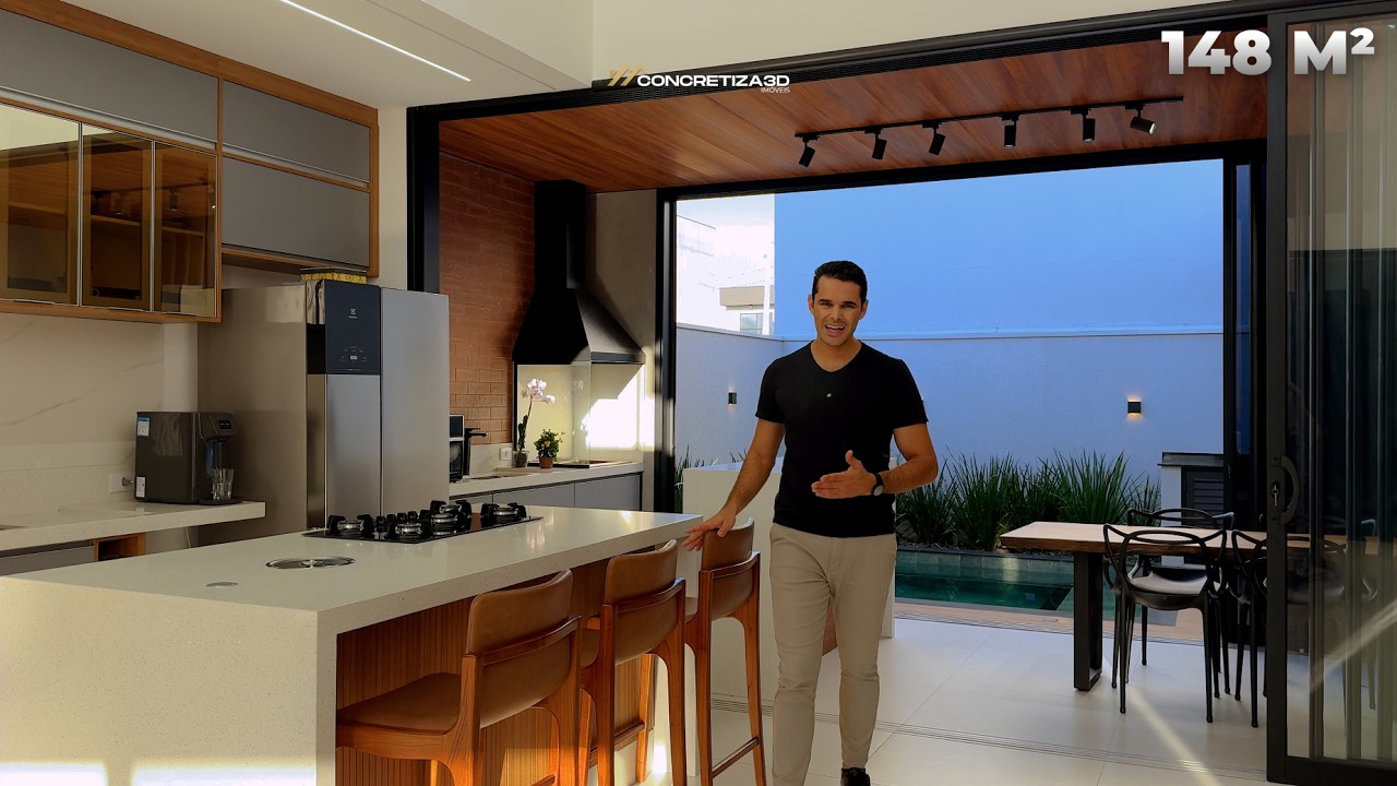 CASA TÉRREA DE ALTO PADRÃO MOBILIADA, 3 SUÍTES, PISCINA E UM PROJETO EXCLUSIVO | PRONTA PARA MORAR!