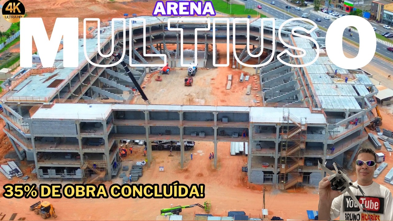 OBRA: ARENA MULTIUSO SALVADOR! 35% DE OBRA CONCLUÍDA! ATUALIZAÇÃO:09/03/2026#obra #arena #salvador