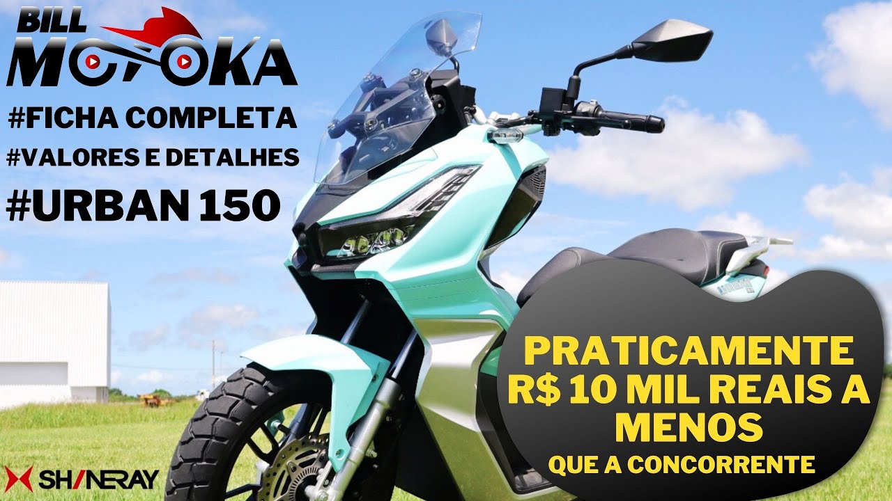 Custando praticamente R$10 mil reais a menos que a concorrente nova aventureira da SHINERAY chegando