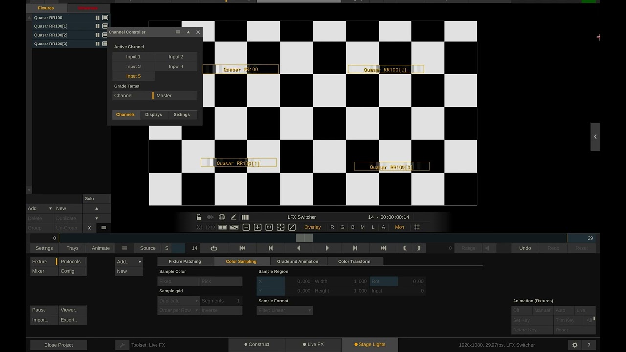 Assimilate Live FX Image Based Lighting how to send multiple outputs to multiple fixtures