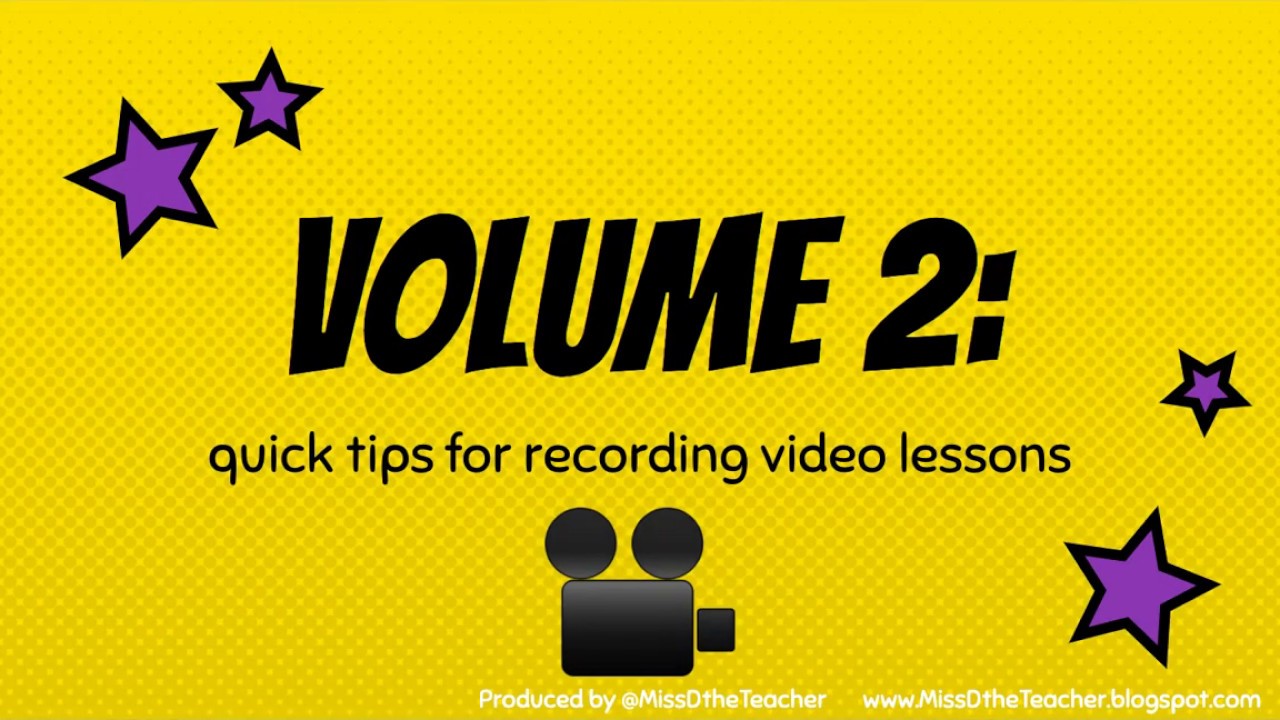 Quick tips for recording video lessons - Survive and thrive with digital learning